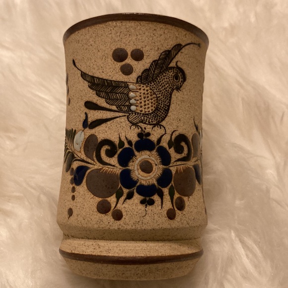MEXICAN POTTERY DECORATIVE CUP , very pretty - Picture 4 of 7